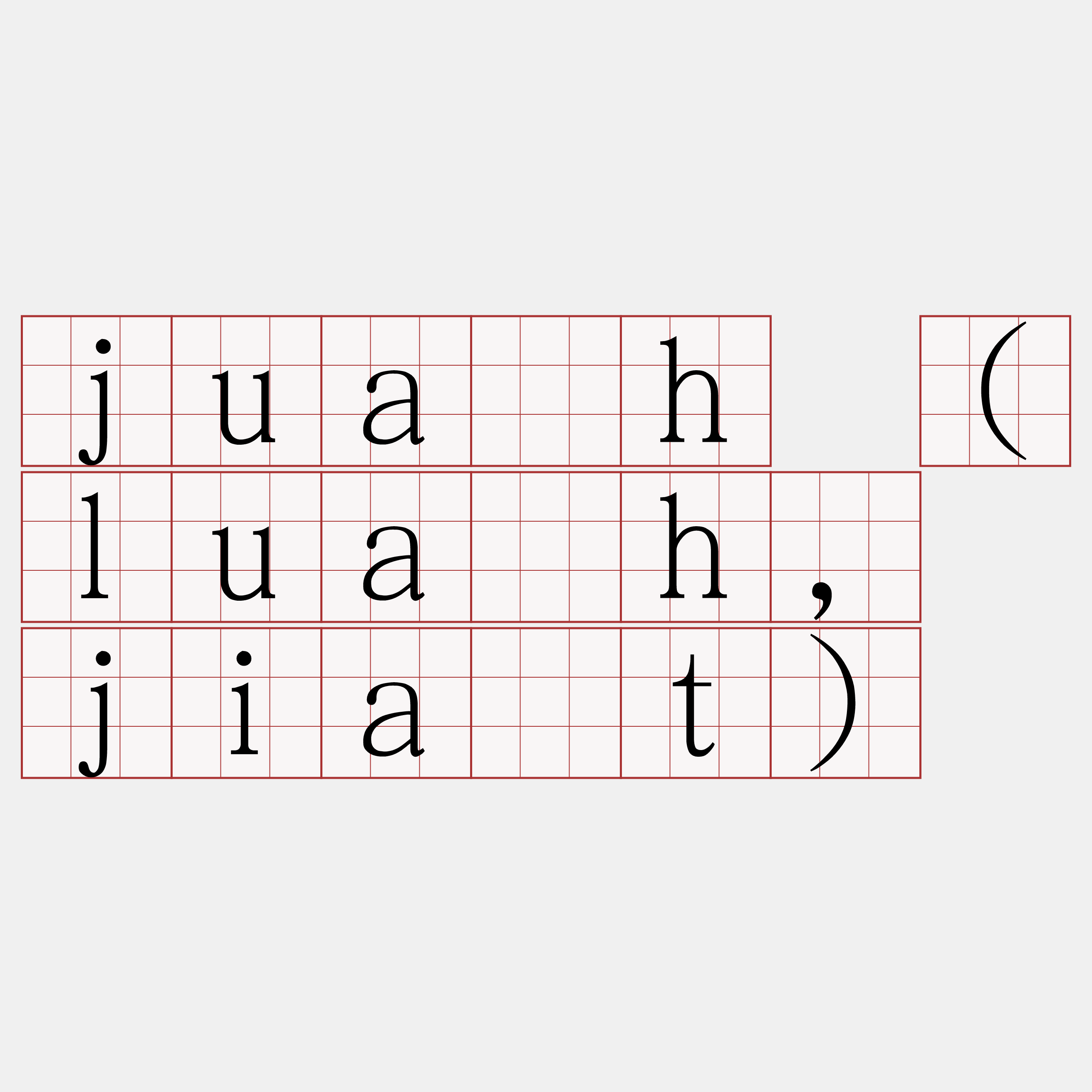 jua̍h (lua̍h, jia̍t)